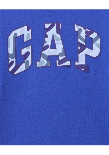 Erkek Bebek Gap Logo T-shirt Mavi-5985 Mavi