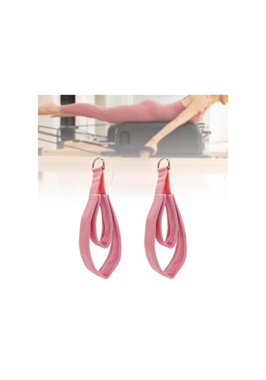 Dolıty Reformer Için 2 Pilates Çift Döngü Askısı Pembe Pembe
