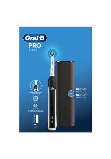 Oral-b Pro Clean Şarjlı Diş Fırçası Siyah + Seyahat Kabı
