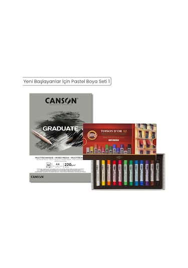 Yeni Başlayanlar Için Pastel Boya Seti 1