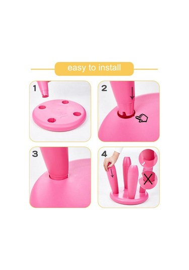 Sones Renkli Çocuk Taburesi Sandalye Bebek Taburesi Plastik Anaokulu Taburesi Açık Mavi