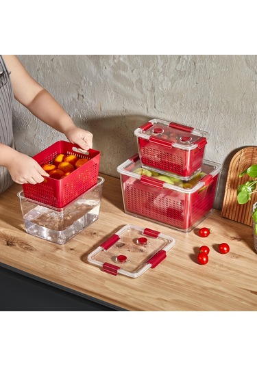 Selka Home Lavin Saklama Kabı 2-4-7 L Bordo