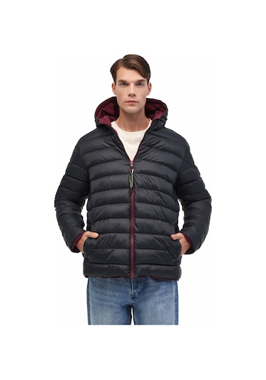 Lumberjack Ml Lucas Coat 1n55 5pr Bordo Erkek Mont Bordo-sıyah