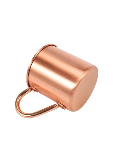 Saf Bakır Moskova Katı Kupa Katı Pürüzsüz Kokteyl İçin Astar Olmadan Kahve Bira Süt Su Bardağı Ev Bar Drinkware Serin Bira Steins Ahşap