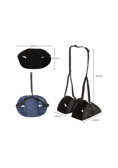 Sones Seyahat Ayak Dayanağı Hamağı Ofis Eğlence Pedalı, Renk: Gül Kırmızı Bölünmüş Diğer