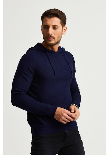 Alexandergardı Kapüşonlu İnce Kazak E22-5713 001