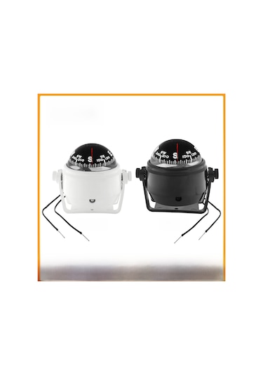 Youtek Maiev Lc550 Araç Kompası - Işık Özelliği Ve Manyetik Sapma Ayarlamalı, Beyaz, Stokta