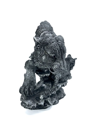 Kaplan Ve Yavrusu Biblo Heykel