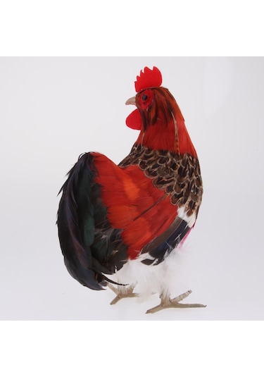 Suntek Yapay Gerçekçi Horoz Şekil Ev Açık Bahçe Dekor 24x20