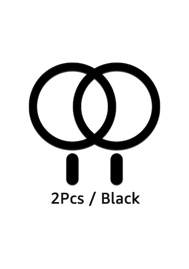 İbudim Magsafe Manyetik Plaka Halkası Evrensel Metal Araç Tutucu Kablosuz Şarj Desteğiblack Black