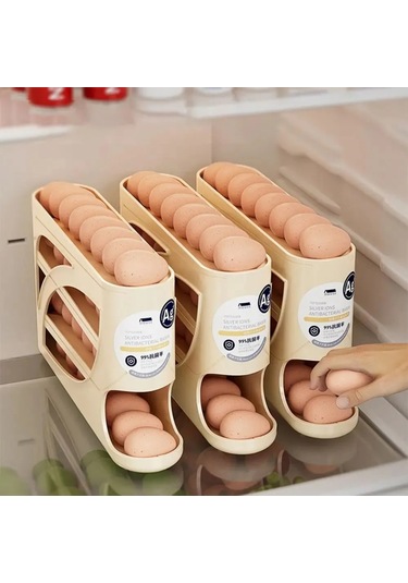 Maiyame Buzdolabı Düzenleyici Krem Rengi - Şık Ve Pratik Saklama Çözümü Bej