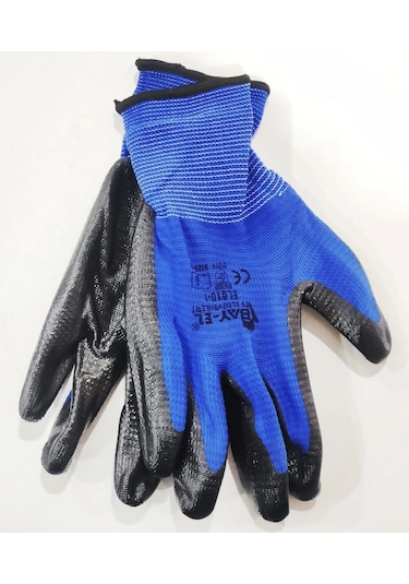 Bay-el El009 Nitril Kaplama Iş Eldiveni 10 Numara