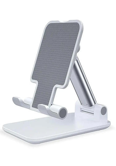 Telefon Ve Tablet Standı Yükseklik Ve Açısı Ayarlanabilir-beyaztb