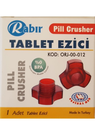 Rabır Tablet Ezici (BPA İçermez, Hijyenik)