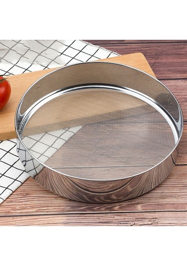 Shineyee 60 Ağız 304 Paslanmaz Çelik Gıda Ve İlaç Süzgeci, Fırın Ve Yemek Süzme İşlemleri İçin 15cm Boyutunda Pratik Araç Gümüş