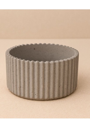 Dalgalı Minimalist Saksı Tabak Taş Tozu Dekoratif Pinterest Tabaklar Handmade %100 El Yapımı