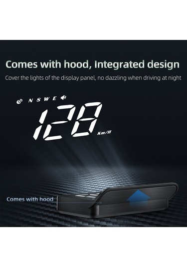 Novahub 3.5 İnç Araç Hud Gösterge: Hız, Yorgunluk Ve Aşırı Hız Alarmı İle Gps Uyumlu Sürüş Asistanı