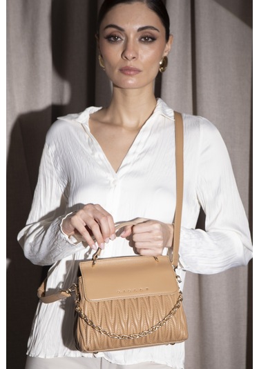 Sisley Kadın El Çantası Sly 180 Std / Camel Camel