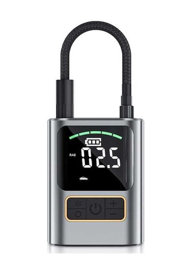 Novahub Lastik Şişirme Taşınabilir Hava Kompresörü 4000mah Hava Pompası Araba Lastikleri İçin Led Işık Ve Dijital Basınç