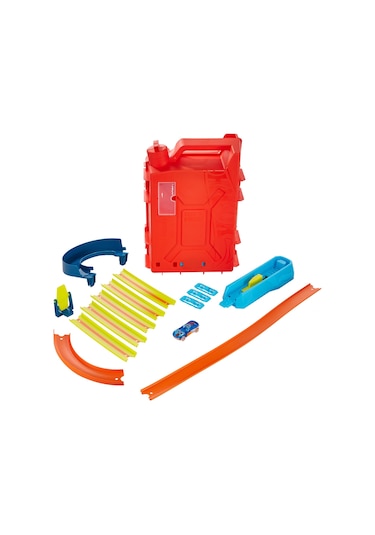 Hot Wheels Track Builder Benzin Bidonu Akrobasi Seti Hdx78