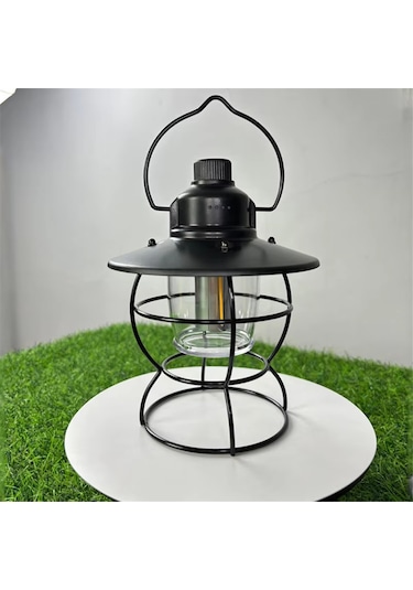 Şarj Edilebilir Led Kamp Lambası - Güçlü Aydınlatmalı Yeşil Yeşil