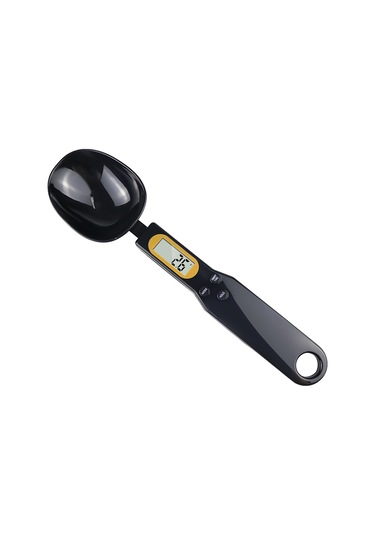 Lemestar Dijital Kaşık Terazi Lcd Ekranlı 500g/0.1g Hassasiyetli, Ağırlık Kaldırma/veri Kilidi/birim Dönüştürme Özellikli, Kahve/un/yağ İçin Ev Fırın Terazisi Siyah Pil Yok Siyah