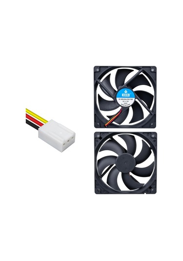 Ayt Powermaster Ic-216 Fırçasız Dc Fan 120x120x25mm 12 Volt 3 Pin 12x12x2,5 Cm Soğutucu Fan Soketli