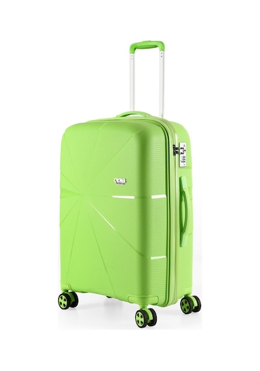 Ççs 5264 Polipropilen Orta Boy Valiz Fıstık Yeşil