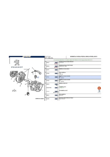 Debriyaj Çatal Üst Burç Prt