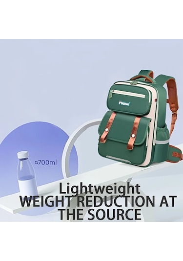 Honeybeeshop Mor Küçük Hafif Minimalist Çocuk Sırt Çantası Nefes Alabilir Ayarlanabilir Askı Okul İçin 1-3-6 Sınıf Mor