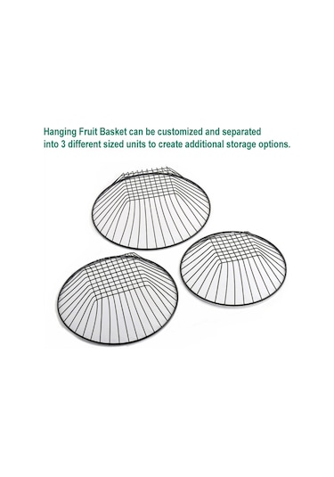 Cbtx 3 Katmanlı Asılı Meyve Sepeti Meyve Sebze Depolama Organizatör Bronz