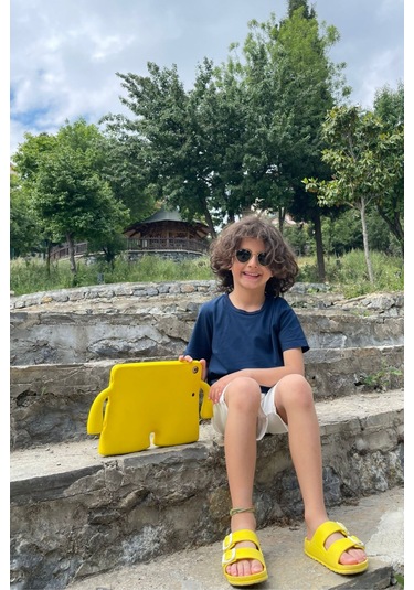 Çocuk Bisiklet Yaka Basic Düz T-shirt %100 Pamuk 001