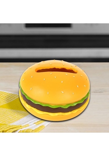 Pazly Suntek Sarı Peçete Kutusu Kapağı Hamburger Dispenseri Burger Bi Diğer