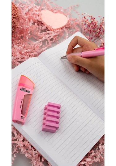 Serve Note 15X21CM 120YP Çizgili Defter Şeker Pembe
