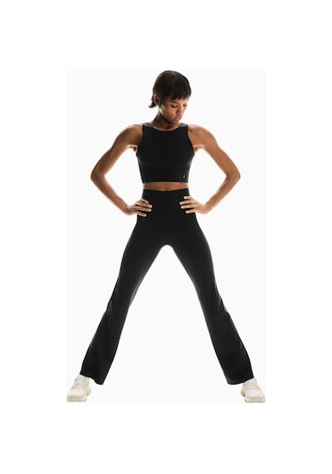 On Studio Flared Tights 32" Kadın Yoga Taytı Siyah