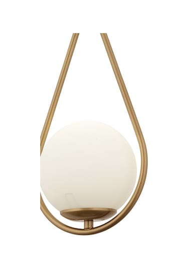 Mirza Tekli Eskitme Sarkıt Beyaz Camlı Modern Avize