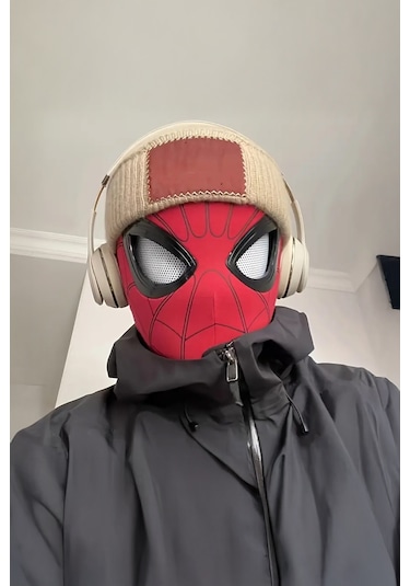 Spider-man Maskesi Örümcek Adam Maskesi- 3d Hareketli Göz Özellikli
