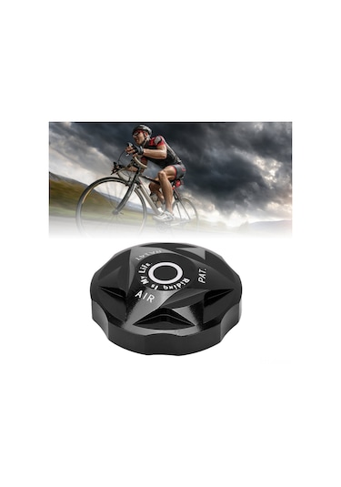 Xindoker Alüminyum Bisiklet Ön Fıçça Hava Odası Kapağı - Anti-korozif Korumalı, Hafif, Kolay Kurulum, Siyah Buhar Tıkacı Kapağı Tamiri İçin Siyah