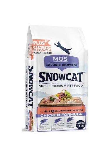 Snow Cat Plus Düşük Tahıllı Tavuklu Yavru Kedi Maması 10 KG