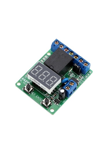 Moly 12v Dc Röle Modülü - Gerilim Koruma, Zamanlama, Dijital Gösterge, 10a, Pratik Kullanım