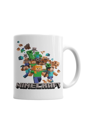 Minecraft Kupa Bardak Porselen No31978 Karışık