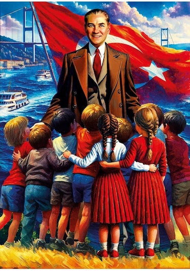 Ks Games 300 Parça Ata Ve Çocukları Puzzle - Serhat Filiz - 19254