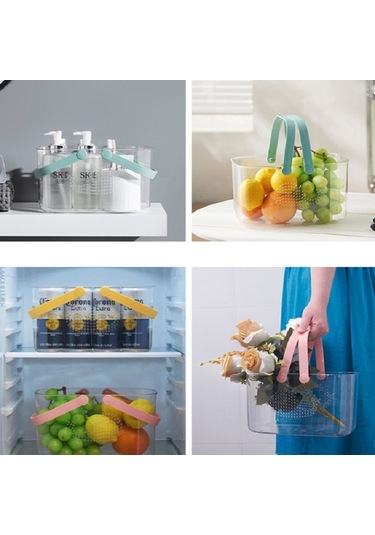 Sones Taşınabilir Banyo Sepeti Boşaltma Depolama Sepeti Sarı