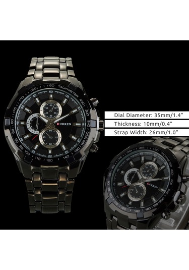 Yunboo Erkekler İçin Vintage Tarzlı Klasik Saat - Alüminyum Kordonlu, 35mm Çaplı, Gündelik Ve İş İçin Uygun Çok Renkli