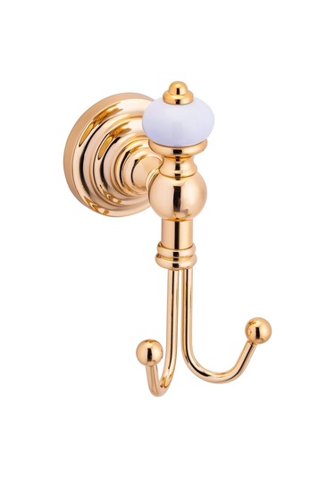 İsaoğlu Yapı Gold Banyo Askılığı Pirinç Paslanmaz Vintage Askılık Gold