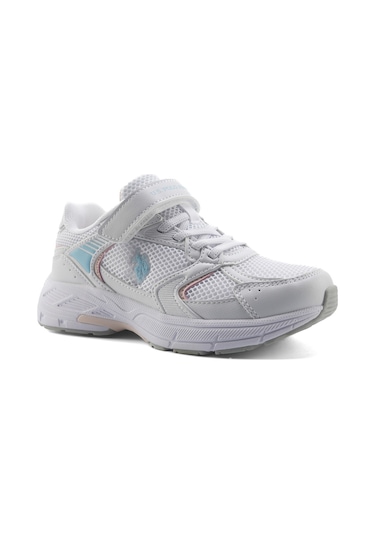 U.s. Polo Assn. Felıx Jr 5fx Beyaz Kız Çocuk Spor Ayakkabı Beyaz-Mavi