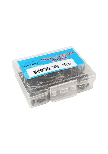 Kangvka 6 Numara 100 Adet Yüksek Karbon Çelik Işınlı Iğne, Dairesel Uçlu Saçma Olmayan Balık Iğnesi - Deniz, Nehir, Baraj Uygun