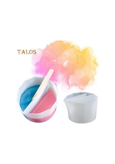 Novahub 4 Adet Silikon Bölünmüş Fincan Boya Karıştırma Bardağı - Renk Karıştırma & Ölçü Kapları Seti Diğer