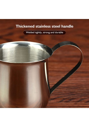 Xiyyadms Stainless Steel Süt Köpürtme Kasesi 90ml - Akıcı Döküm, Modern Tasarım, Gümüş Renk Diğer