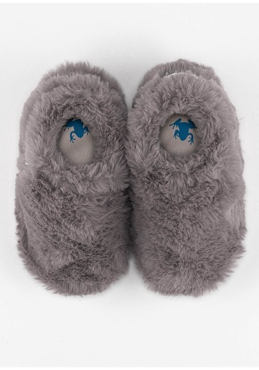 Furry Furry Gri Kürk Barefoot Patik